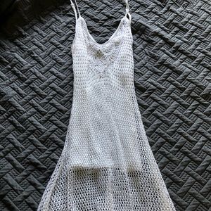 White bathing suit cover up